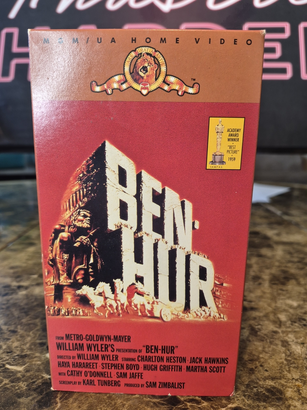 Ben Hur With Charlton Heston 2 tape set

The product is a VHS tape set of the mo